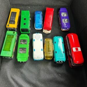 hotwheels matchox etc buses lot